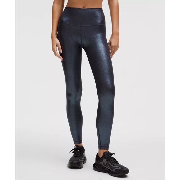 Lululemon Athletica Align Blue Shimmer Leggings. Size 2. - Picture 1 of 8